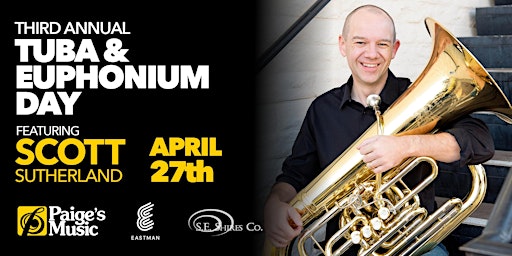 Primaire afbeelding van Third Annual Tuba & Euphonium Day Masterclass at Paige's Music