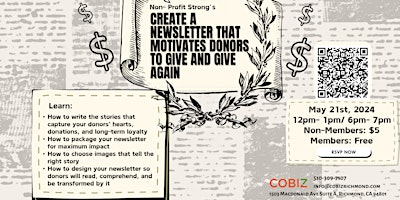 Imagem principal do evento Non-Profit Strong: How to Create a Newsletter That Motivates Donors to Give
