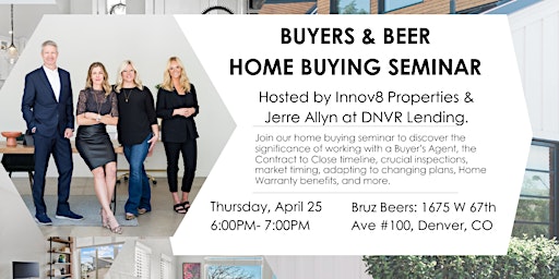 Primaire afbeelding van Buyers & Beer | Home Buyer Seminar