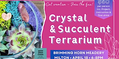 Crystal + Succulent Terrarium Workshop primary image