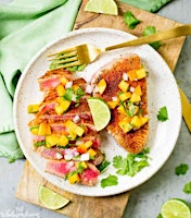 Immagine principale di UBS IN PERSON Cooking Class: Soy Ginger Seared Tuna & Tropical Salad 