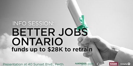 Better Jobs Ontario info session: There's funding up to $28K to retrain