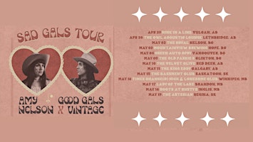 Imagem principal do evento Amy Nelson + Good Gals Vintage = Sad Gals Tour