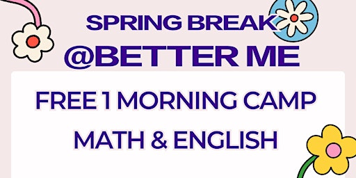 Primaire afbeelding van [FREE] Spring Break Morning Camp for Kids