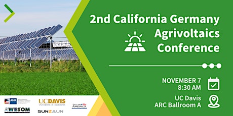 2nd California Germany Agrivoltaics Conference