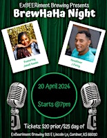 Primaire afbeelding van ExBEERiment Brewing's April BrewHaHa Comedy Night