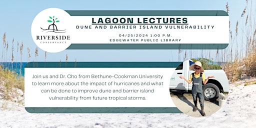 Imagem principal do evento Lagoon Lectures: Dune and Barrier Island Vulnerability