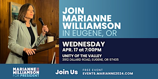 Imagem principal do evento Marianne in Eugene, Oregon!