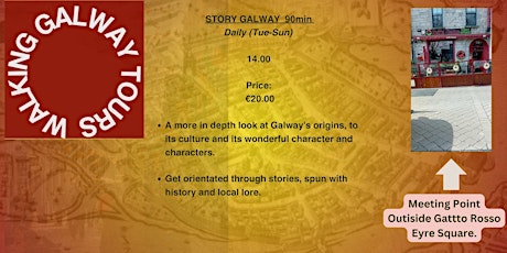 STORY GALWAY Walking Tour 90 mins