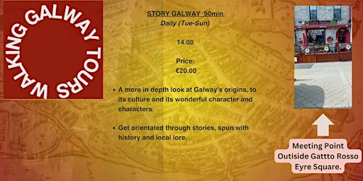 Immagine principale di STORY GALWAY Walking Tour 90 mins 