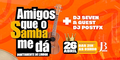 Imagem principal do evento Roda Amigos que o Samba me dá edição Samba para São Jorge Amsterdam