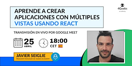 Aprende A Crear Aplicaciones Con Múltiples Vistas Usando React