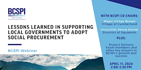 Lessons Learned in Supporting Local Governments to Adopt Social Procurement primary image