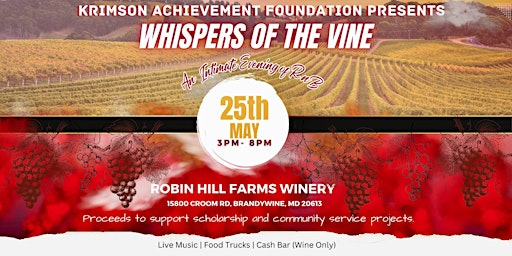 Image principale de Whispers of the Vine, A R&B Wine Social