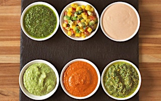 Primaire afbeelding van UBS VIRTUAL Cooking Class: Summer Sauces for Grilled Meats & Veg