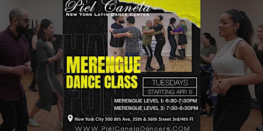 Imagem principal de Merengue Dance Class,  Level 1  Beginner