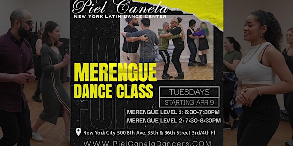 Merengue Dance Class, Level 2  Advanced-Beginner