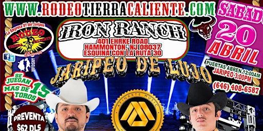 Imagem principal do evento JARIPEO CON LOS DOS CARNALES SABADO