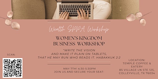 Primaire afbeelding van Women's Christian Business Workshop: Grow, Scale, Launch