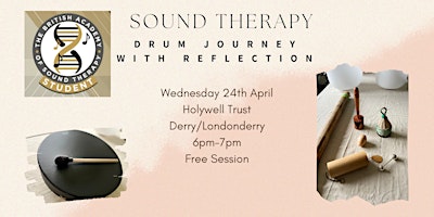 Imagem principal do evento Sound Therapy - Drum Journey with Reflection – 24th April
