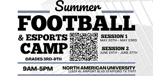 Image principale de North American University Summer Football & Esports Camp