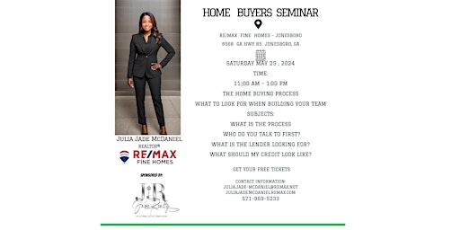 Imagem principal do evento THE HOME BUYING PROCESS WHAT TO LOOK FOR WHEN BUILDING YOUR TEAM