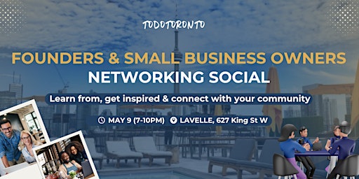 Image principale de Rooftop Networking Mixer for Biz Owners & Founders @ Lavelle