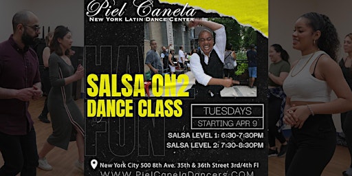 Hauptbild für Salsa On2 Dance Class, Level 1 Beginner