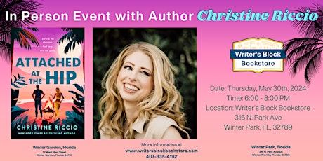 In Person Event with Author Christine Riccio