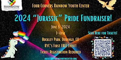 Imagem principal do evento RYC's 2024 "Jurassic" Pride Fundraiser