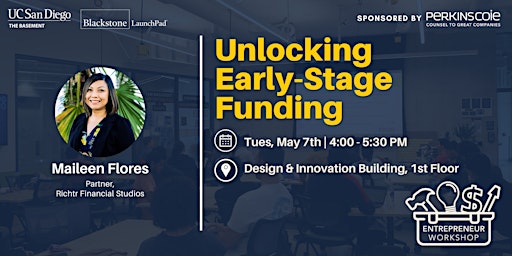 Entrepreneur Workshop - Unlocking Early-Stage Funding primary image