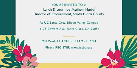 Santa Clara County Procurement Department Meeting for Small Business Owners