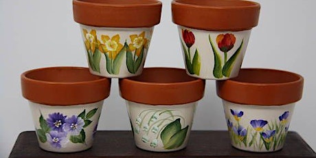 Paint your own Terracotta Plant Pots - 2 Hour Workshop - Ballymoney