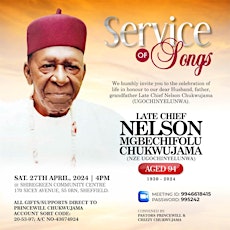 Service of Songs- Late Chief Nelson Chukwujama