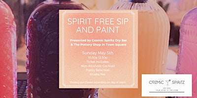 Primaire afbeelding van Spirit Free Sip and Paint at The Pottery Shop