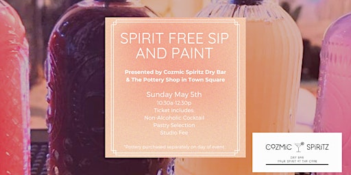 Imagem principal do evento Spirit Free Sip and Paint at The Pottery Shop