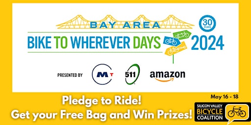 Imagem principal do evento Pledge to Ride: Bike to Wherever Days 2024
