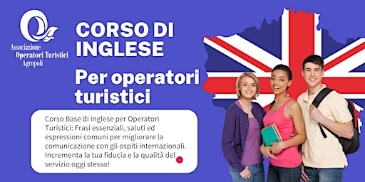 Corso Gratuito: L'inglese per gli operatori turistici primary image