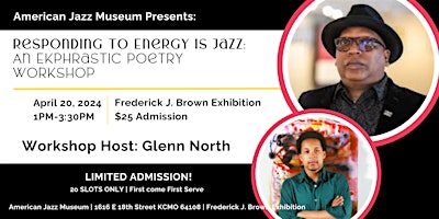 Imagem principal do evento Responding to Energy is Jazz:  An Ekphrastic Poetry Workshop