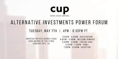 CUP's Alternative Investments Power Forum primary image