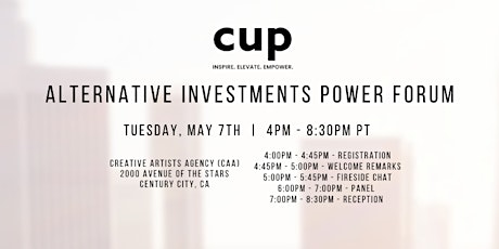 CUP's Alternative Investments Power Forum