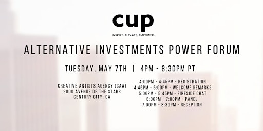 Imagen principal de CUP's Alternative Investments Power Forum