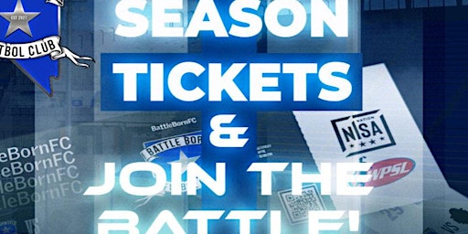 Image principale de Men's & Women's Season Tickets Pass - BattleBornFC