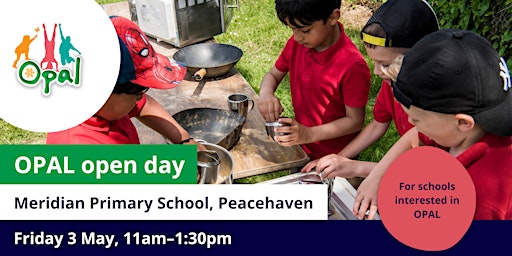 NEW interest schools: OPAL school visit - Meridian PS, Peacehaven primary image