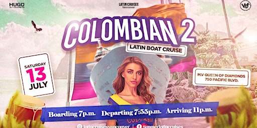 Imagem principal do evento Latin Cruises 2024 Saturday, July 13 (Colombian Cruise 2)