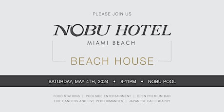 Nobu Hotel Miami Beach House