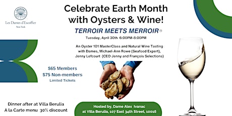 Terrior Meets Merrior™ - Oyster 101 MasterClass & Natural Wine Tasting