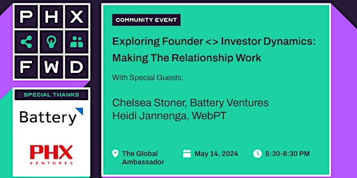 Exploring Founder and  Investor Dynamics: Making The Relationship Work  primärbild