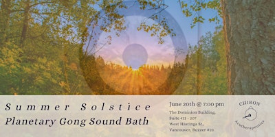 Summer Solstice Planetary Gong Sound Bath - Early Session primary image