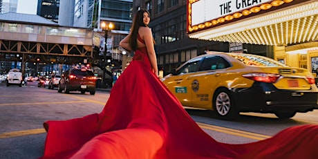 PHOTOSHOOT FLYING DRESS ( Santorini ) in MIAMI